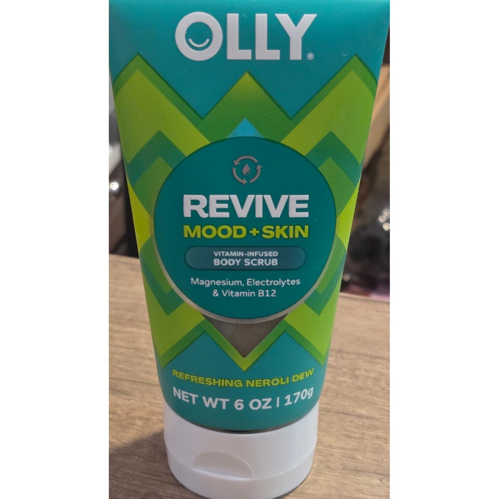 OLLY Revive Mood + Skin Vitamin-Infused Body Scrub Neroli Dew 6oz 170g NEW